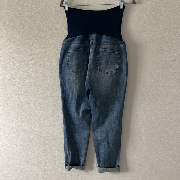 Maternity  Distressed Jeans by Luxe Essentials Sz 10 - Picture 2 of 3